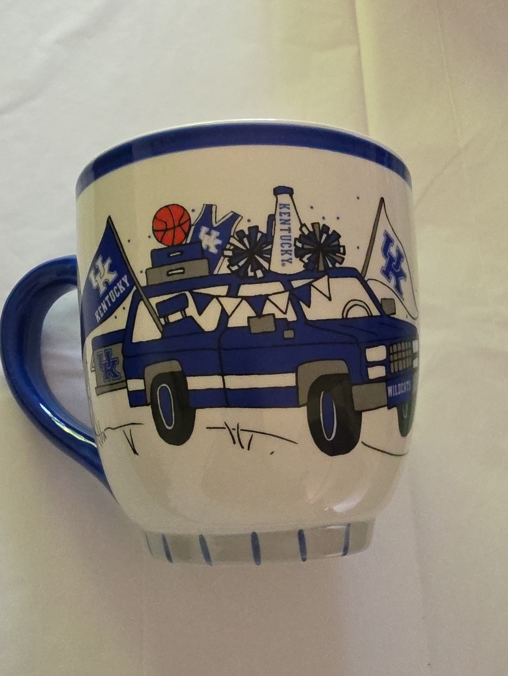 Kentucky Blue & White Team Truck Ceramic Coffee Mug